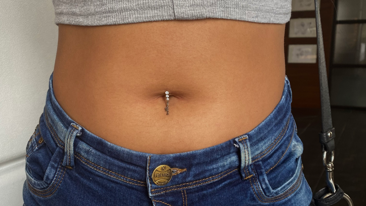 Surface Piercing Above Navel